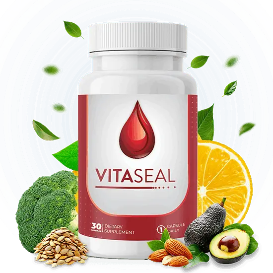 VitaSeal supplement bottle – supports blood sugar, metabolism, and cardiovascular wellness